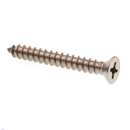 Prime-Line Sheet Metal Screw, Self-Tap, Flat, Phil Dr No. 14 X 2in 18-8 Stainless Steel 100PK 9017859